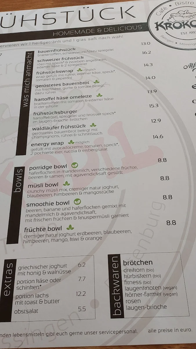 Speisekarte photo 2