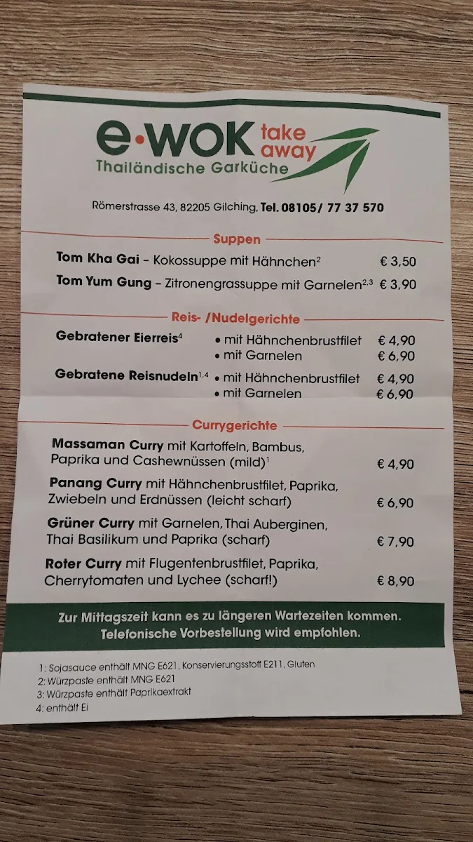Speisekarte photo 2