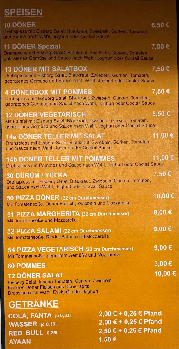 Speisekarte photo 2