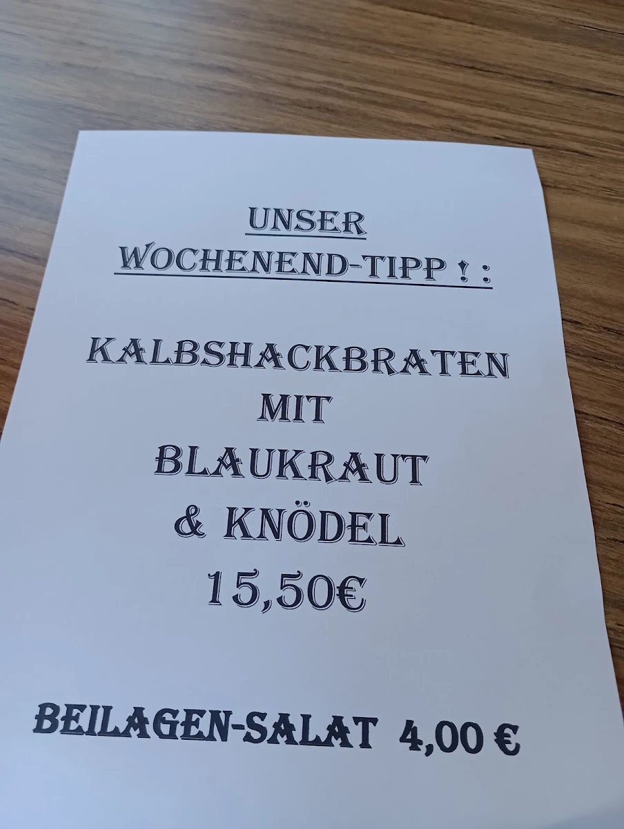 Speisekarte, Café Restaurant Catrina Jochen und Markus Holweger GbR