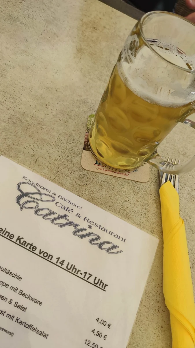 Speisekarte, Café Restaurant Catrina Jochen und Markus Holweger GbR