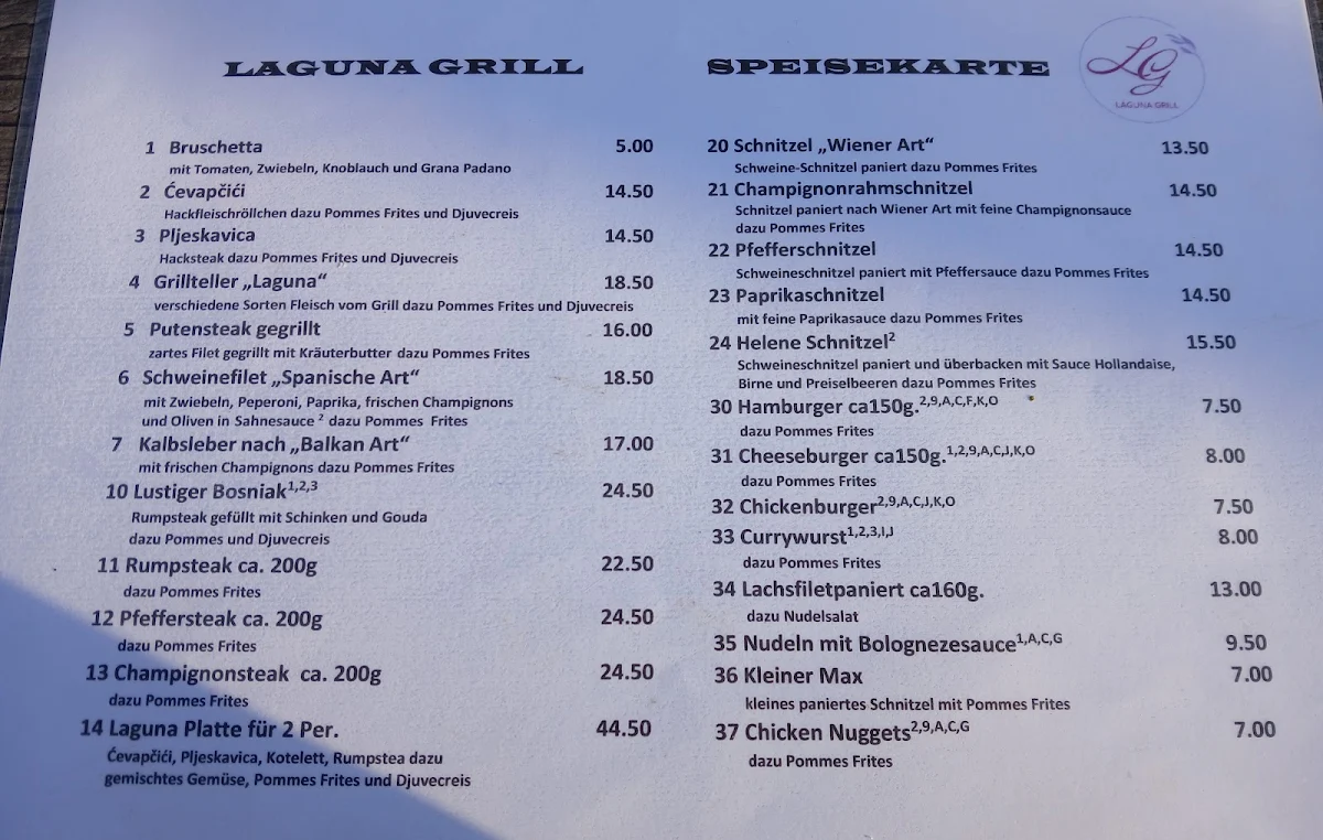 Speisekarte photo 1