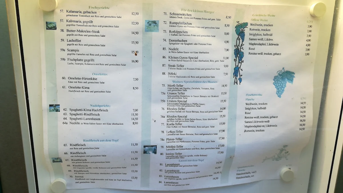 Speisekarte photo 9