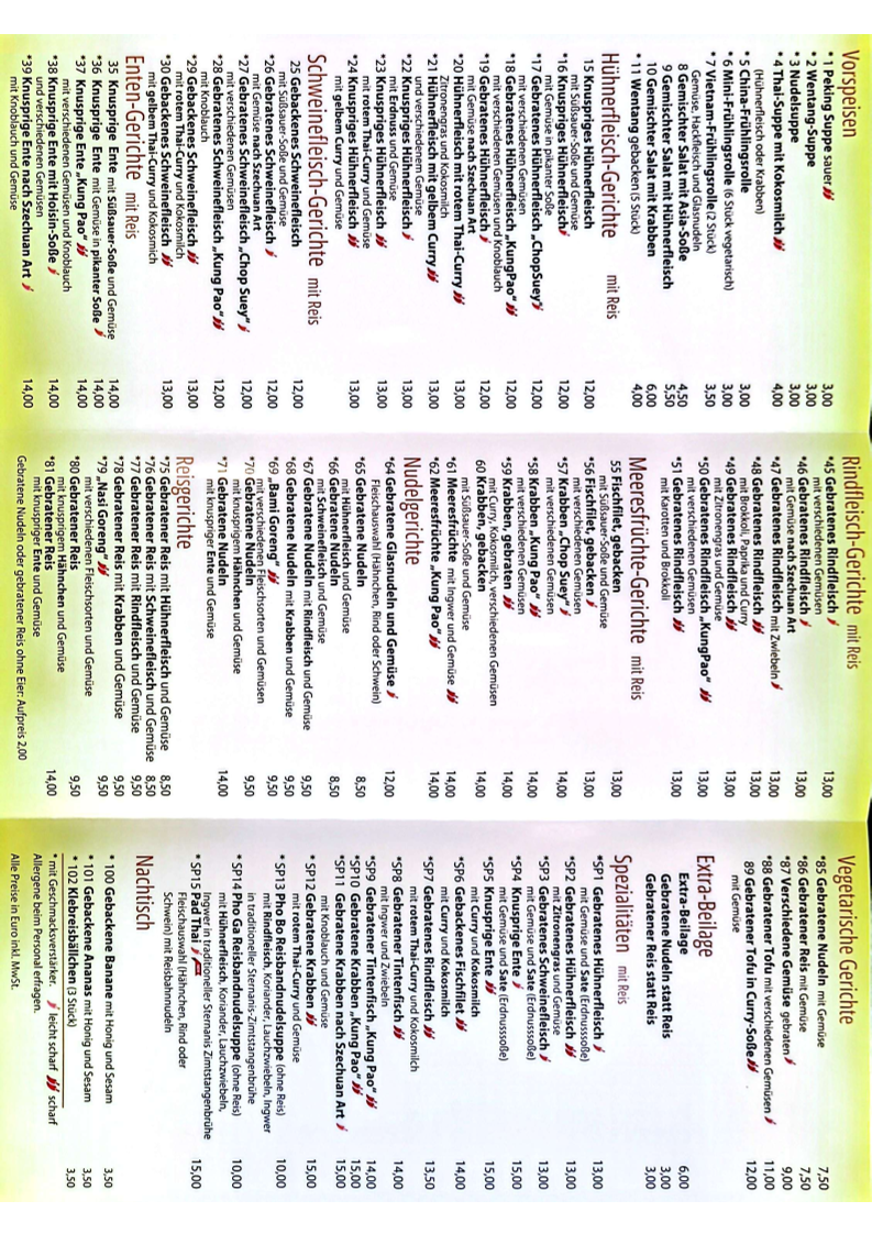 Speisekarte photo 2
