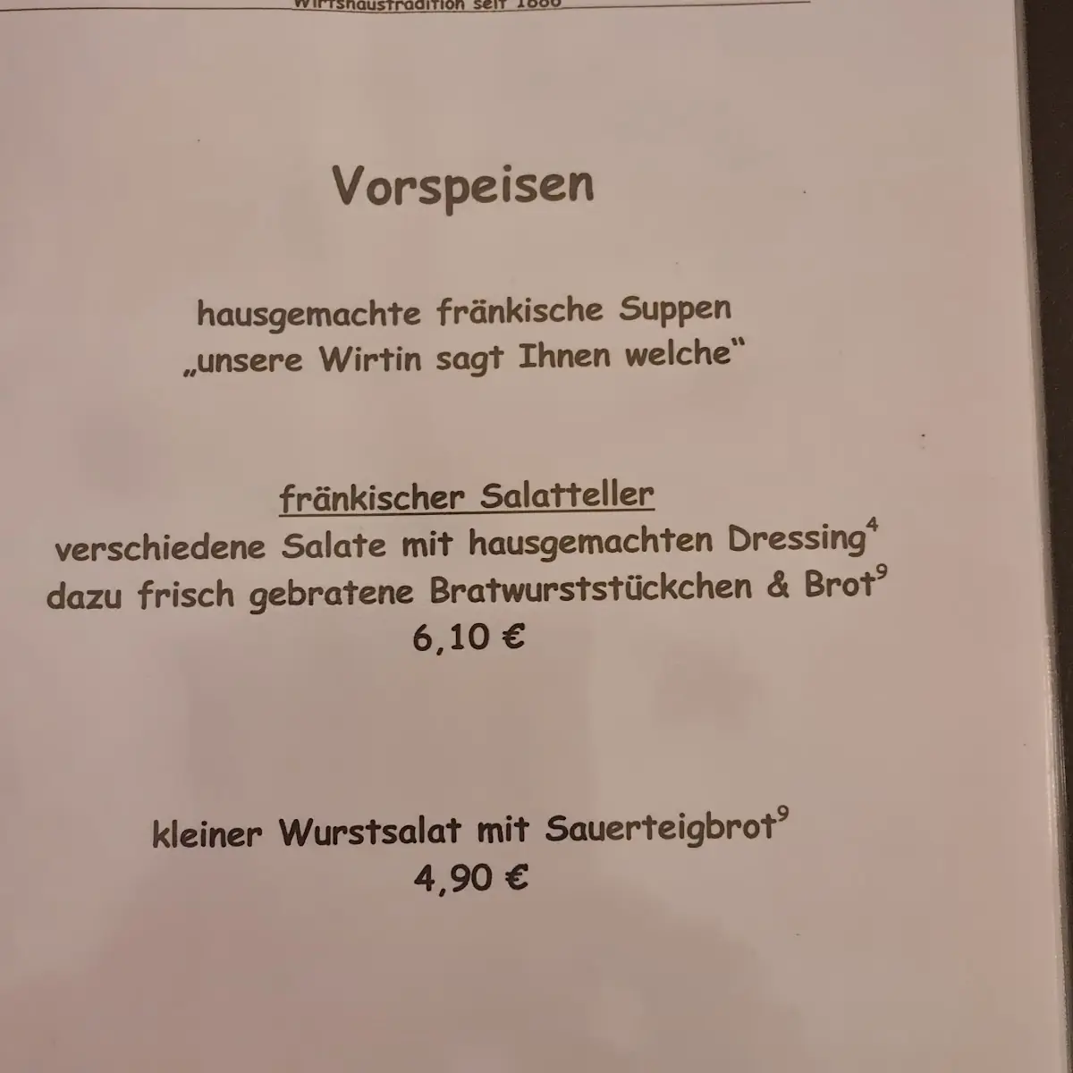 Speisekarte photo 3