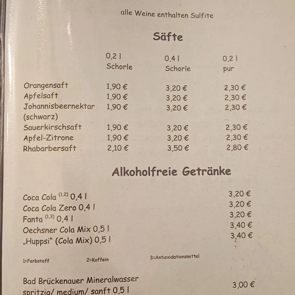 Speisekarte photo 4