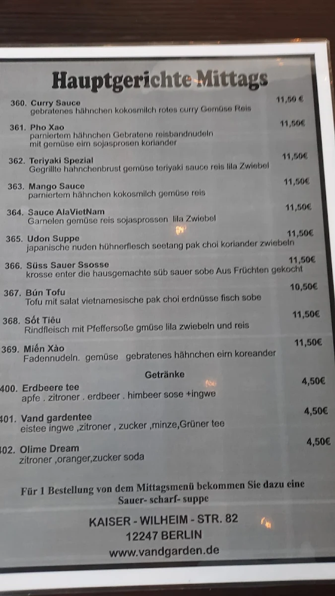 Speisekarte photo 2