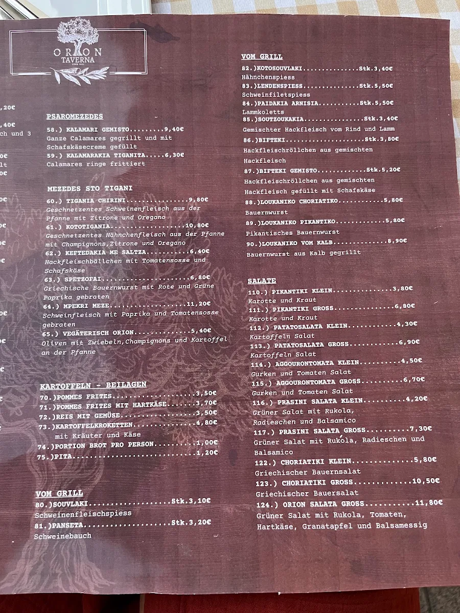 Speisekarte photo 3