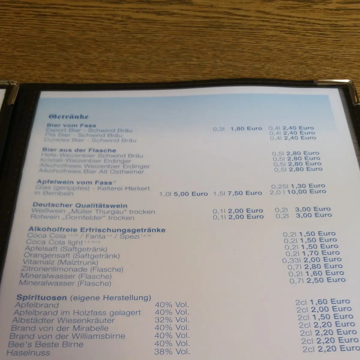 Speisekarte photo 5