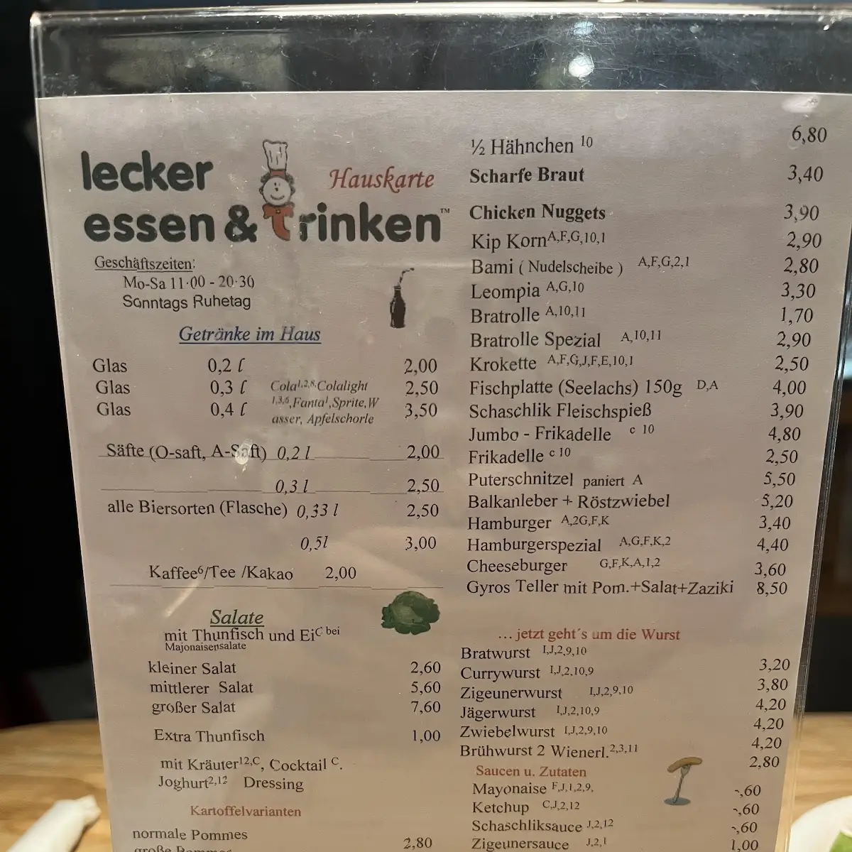 Speisekarte photo 3