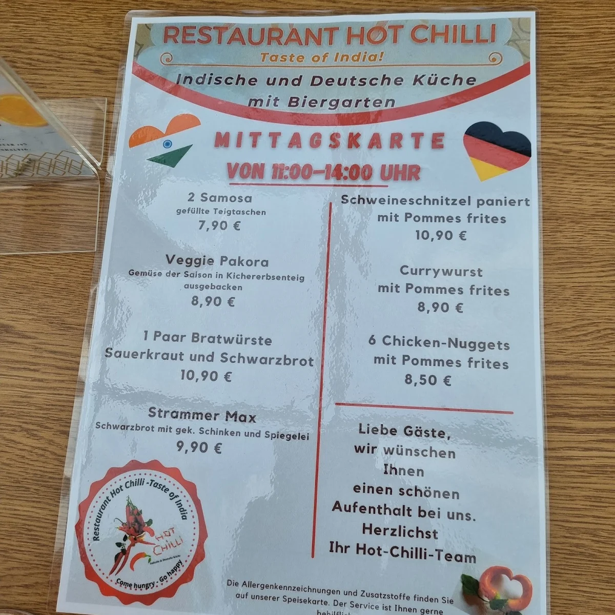 Speisekarte photo 1