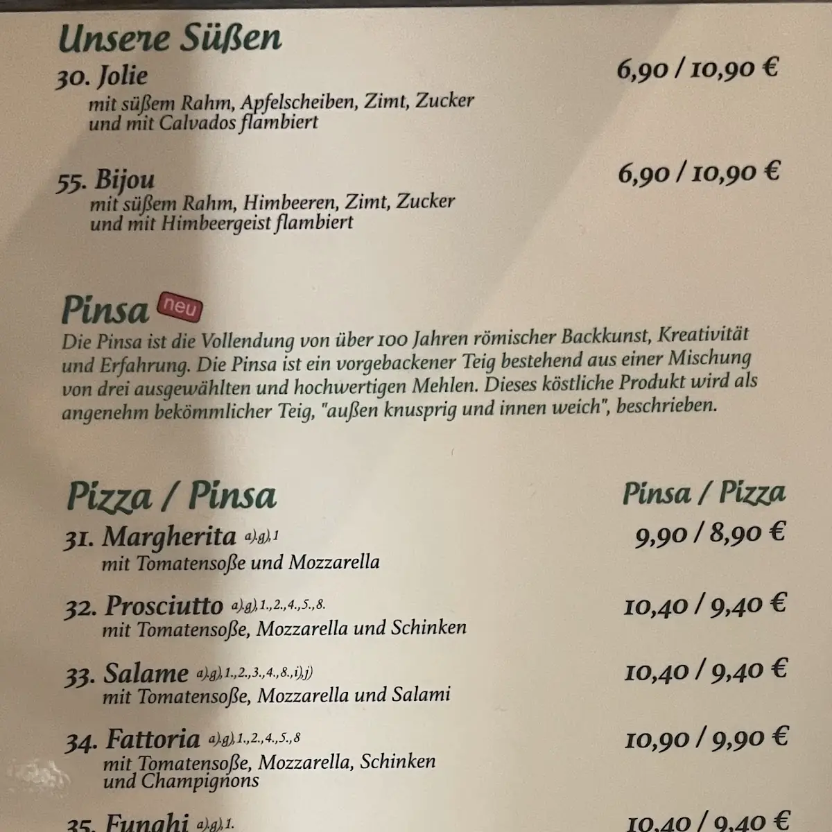 Speisekarte photo 3