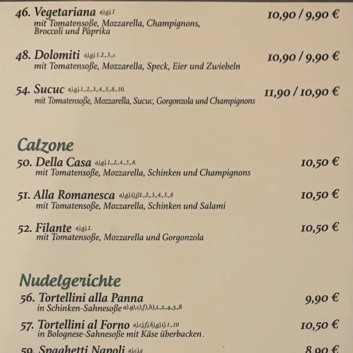 Speisekarte photo 5