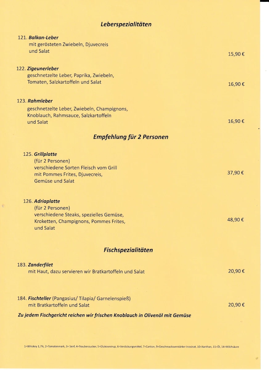 Speisekarte photo 3