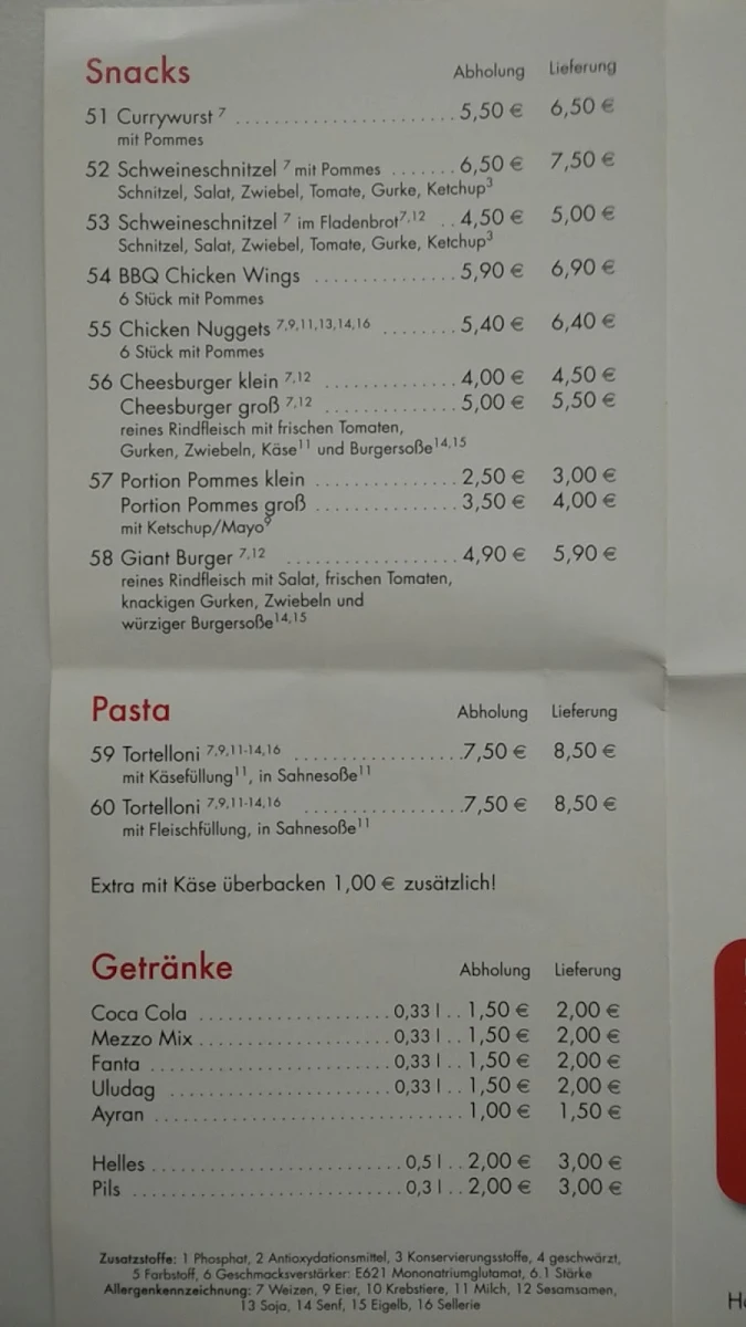 Speisekarte photo 2