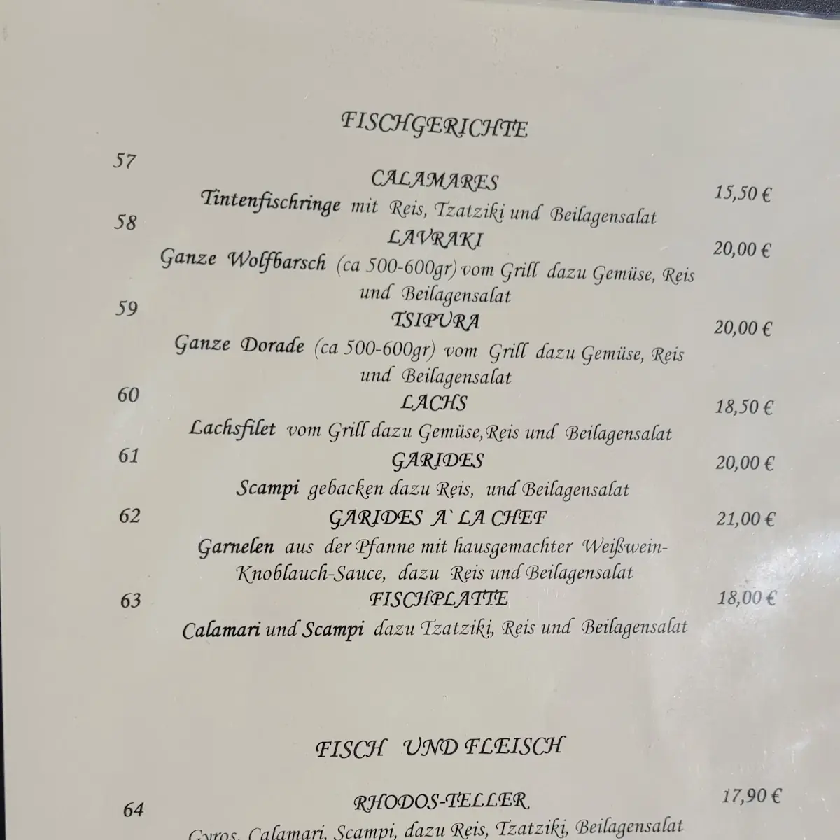 Speisekarte photo 7