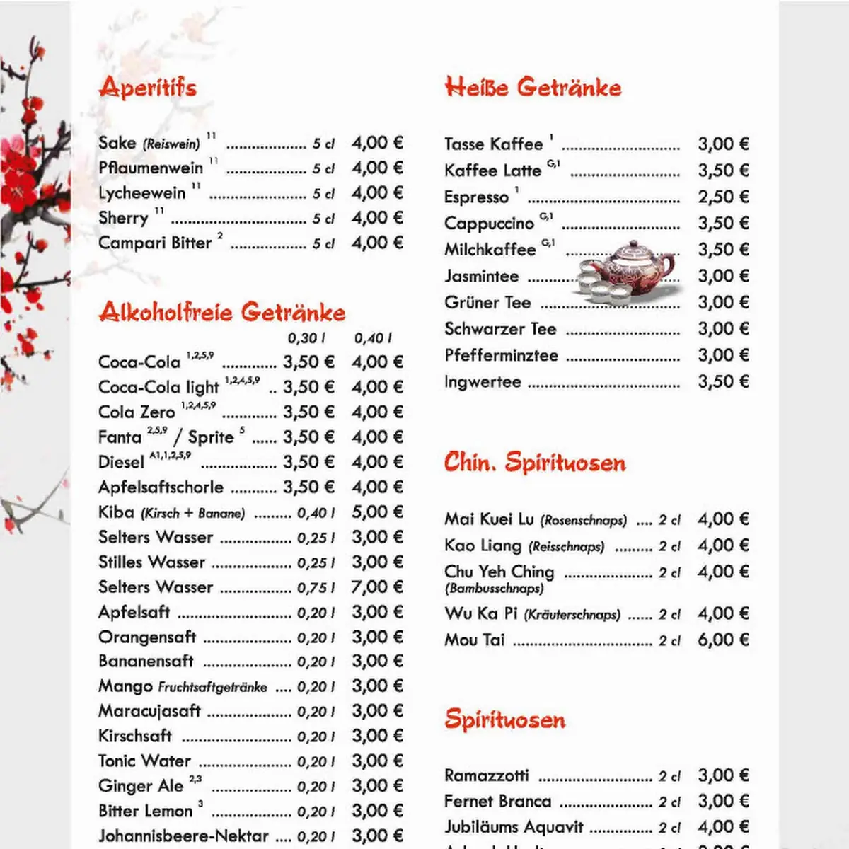 Speisekarte photo 1