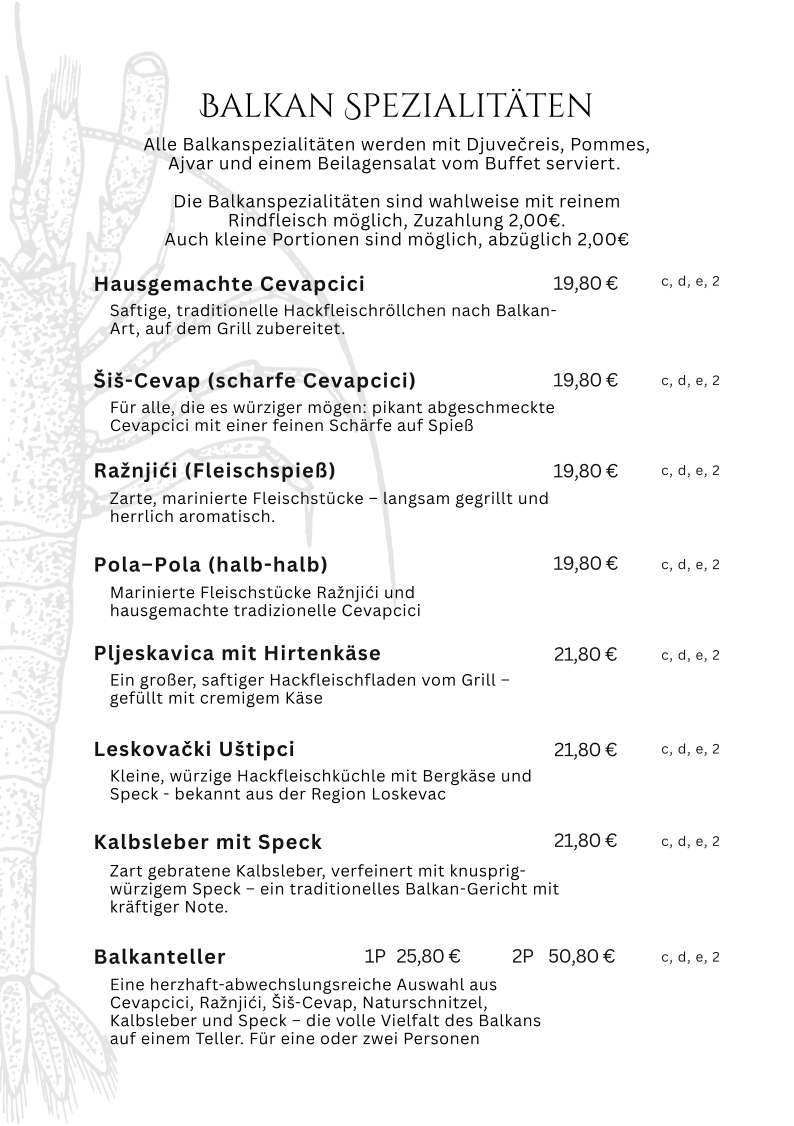 Speisekarte photo 1