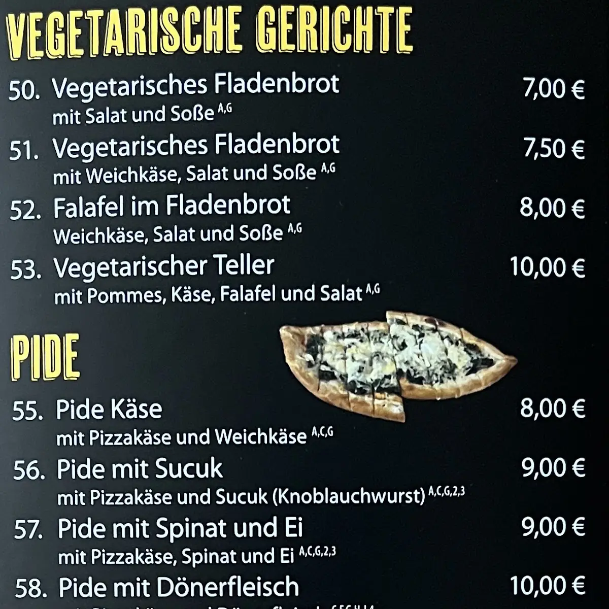 Speisekarte photo 2