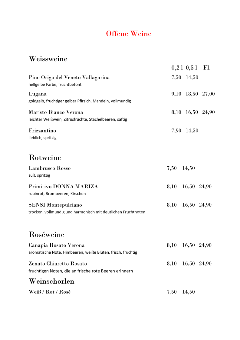Speisekarte photo 6