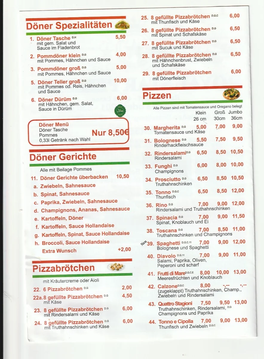 Speisekarte photo 3