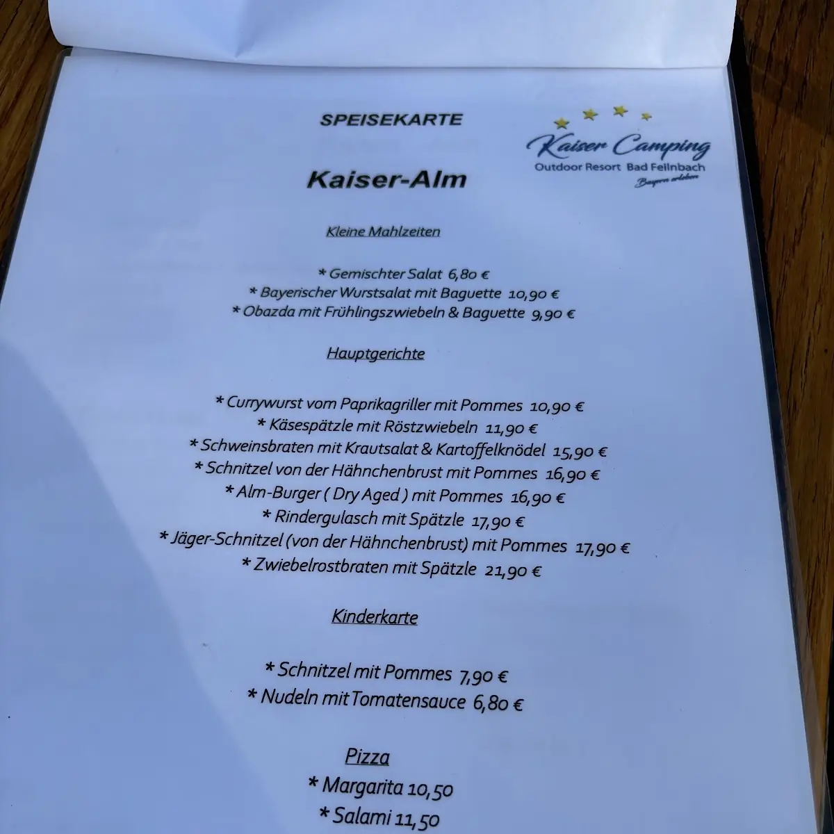 Speisekarte photo 2