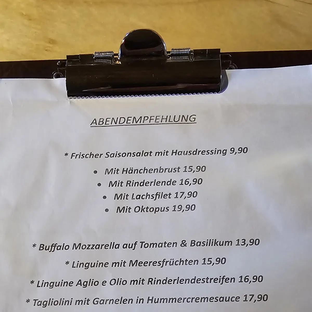 Speisekarte photo 3