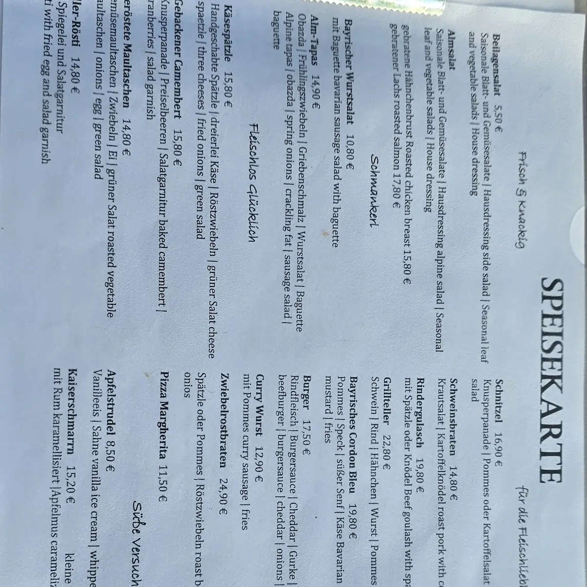 Speisekarte photo 6