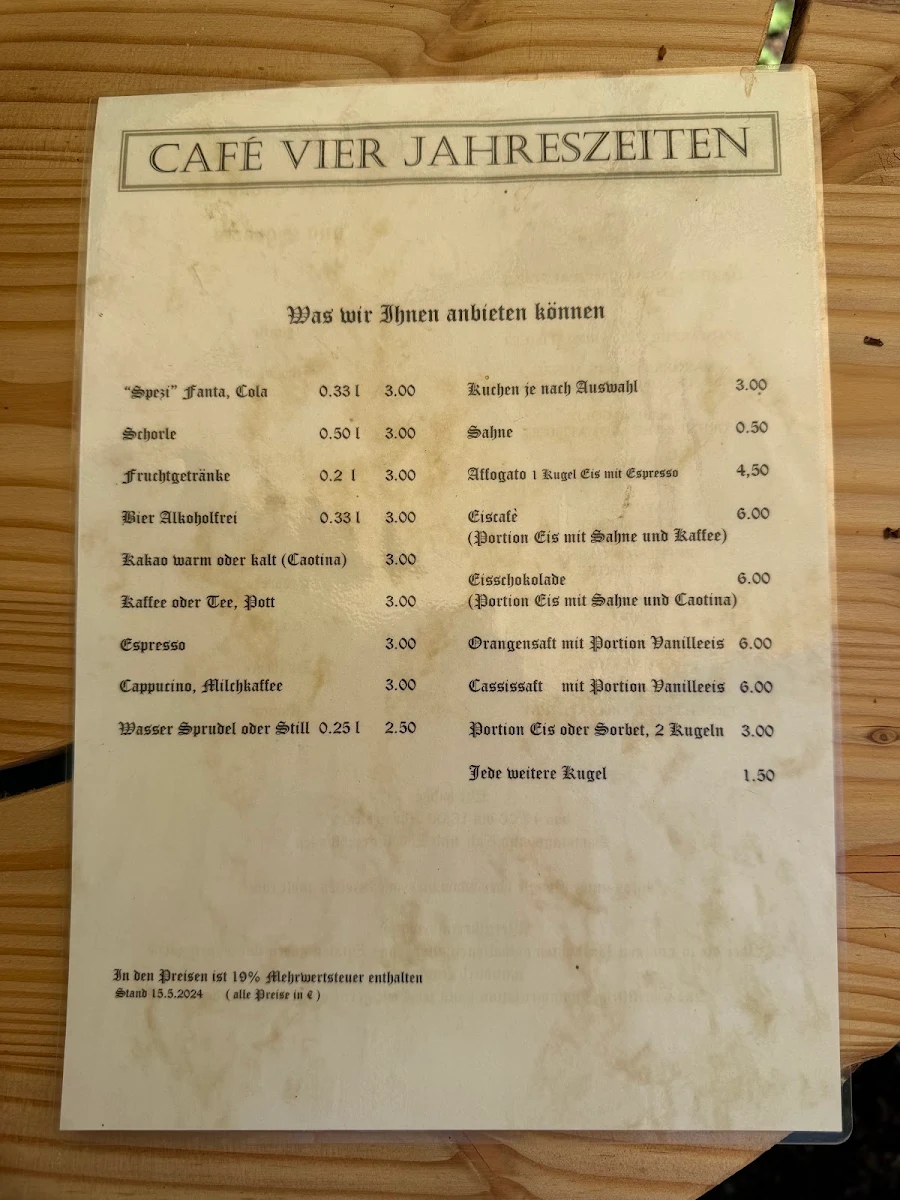 Speisekarte photo 2
