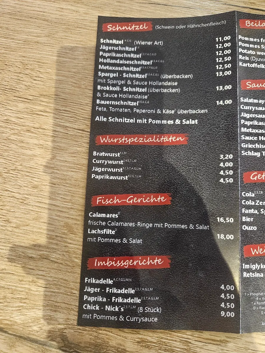 Speisekarte photo 1