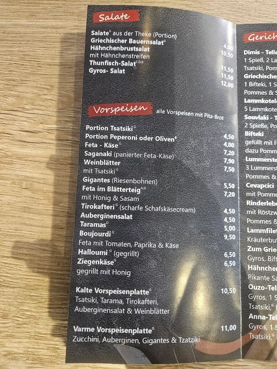 Speisekarte photo 2