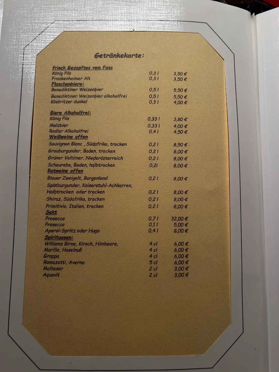 Speisekarte photo 2