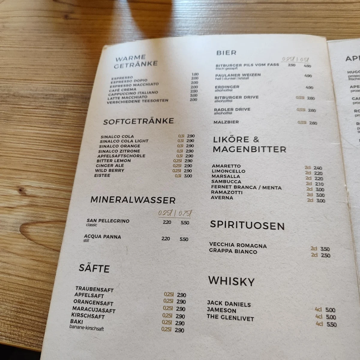 Speisekarte photo 2