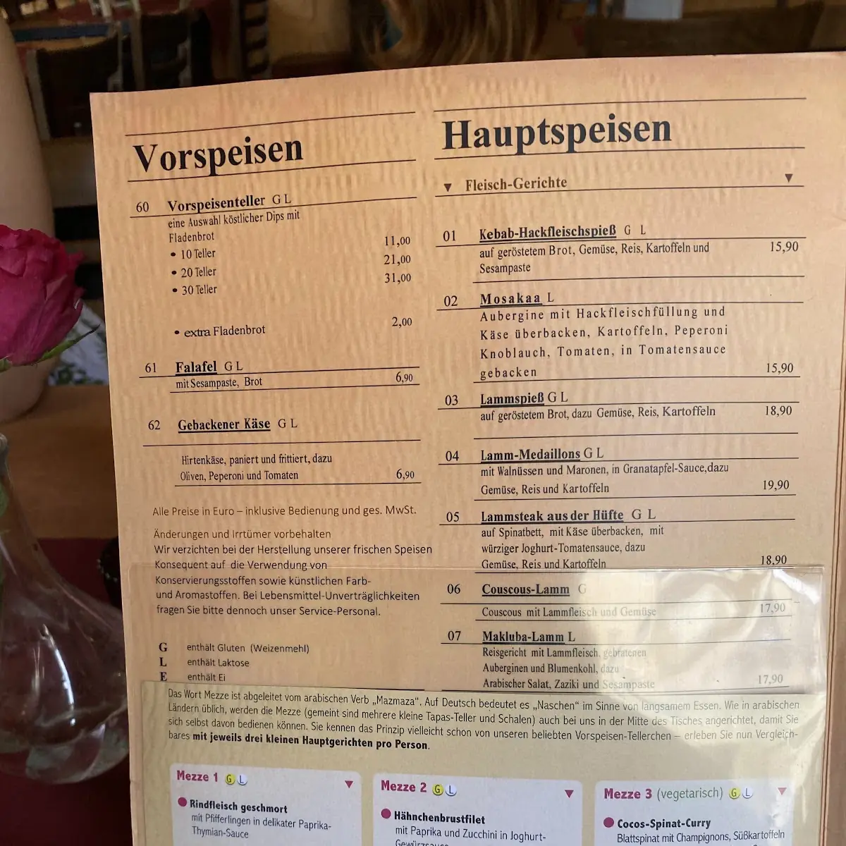 Speisekarte photo 4