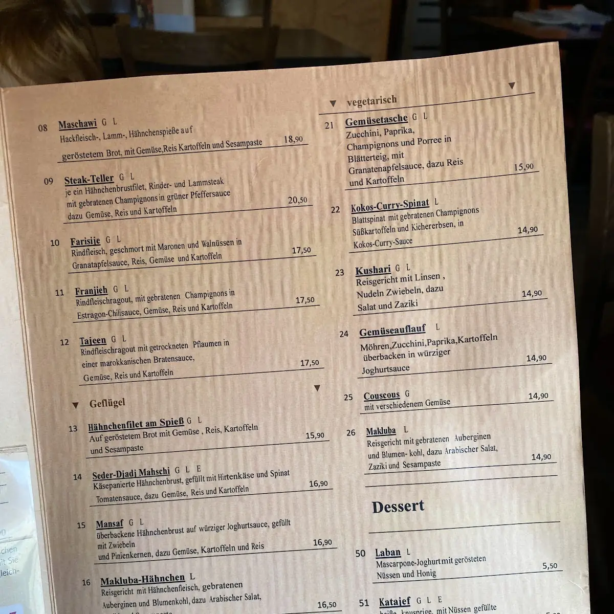 Speisekarte photo 6