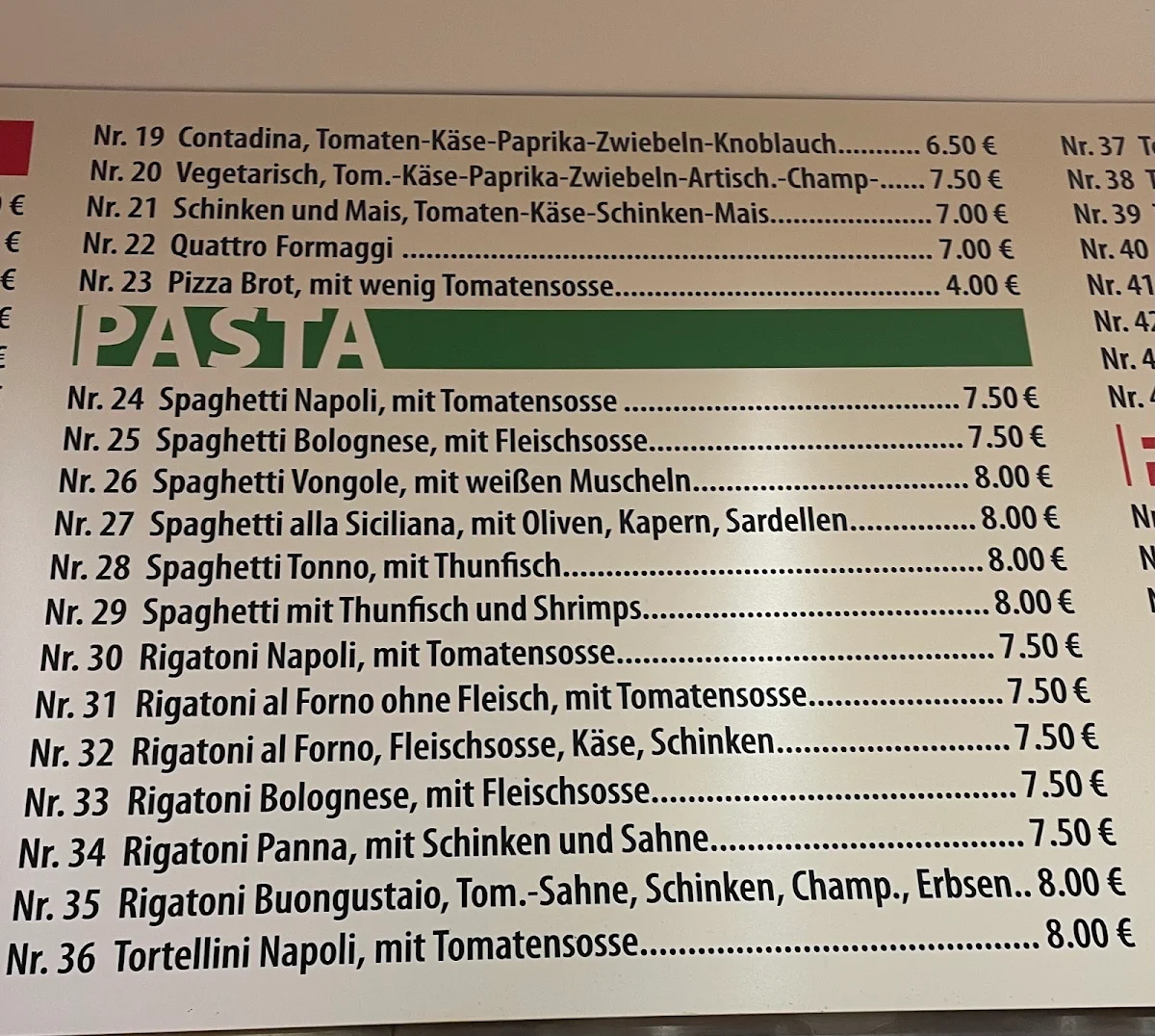 Speisekarte photo 3