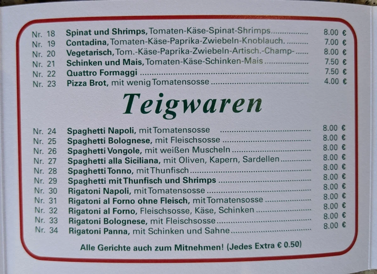 Speisekarte photo 6