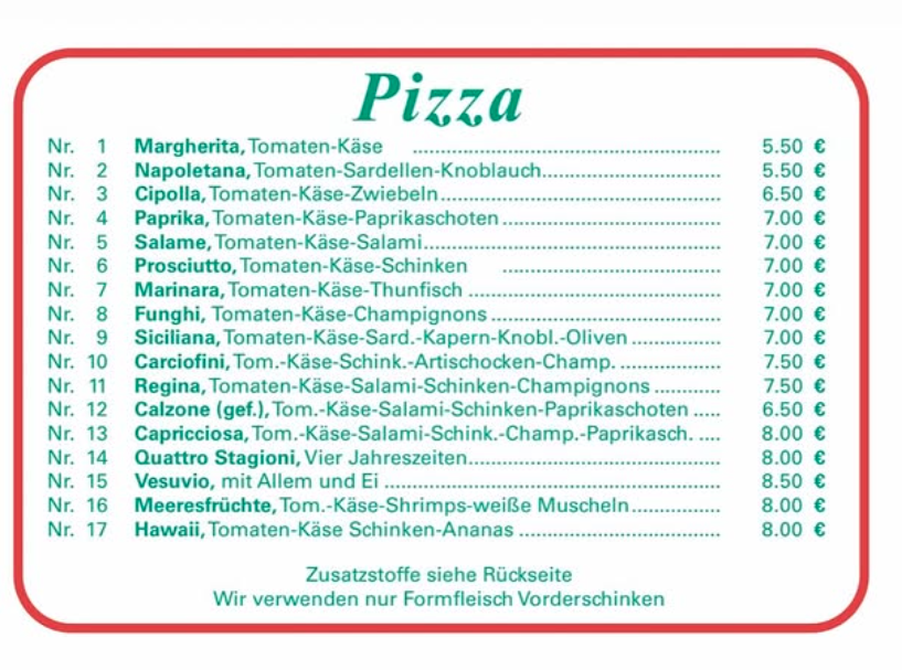 Speisekarte photo 8