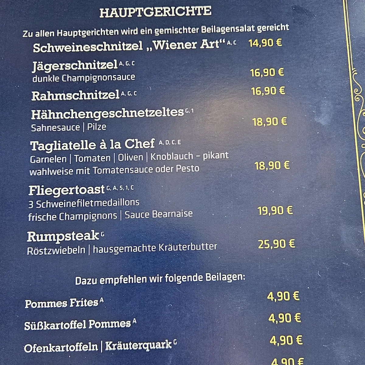 Speisekarte photo 1