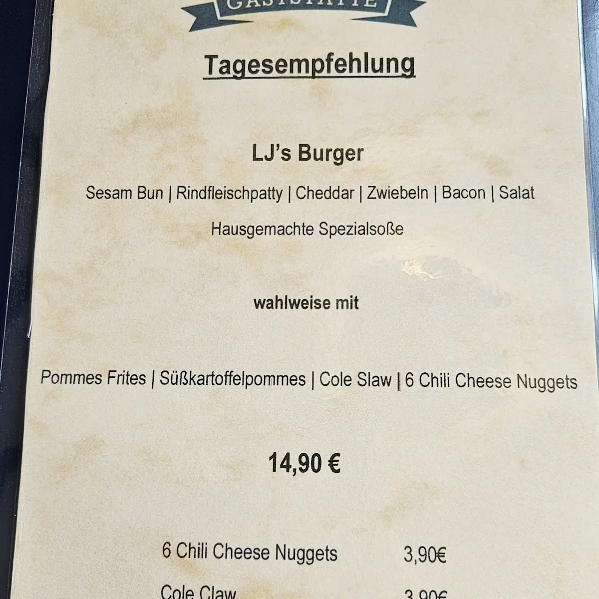 Speisekarte photo 5