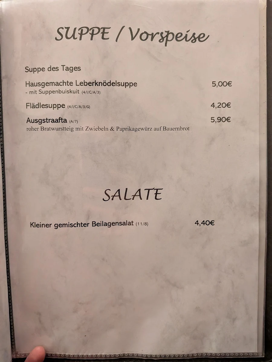 Speisekarte photo 5
