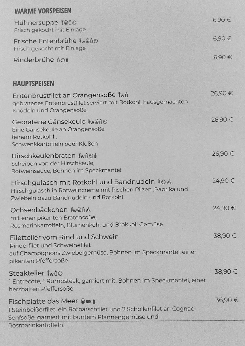 Speisekarte photo 1