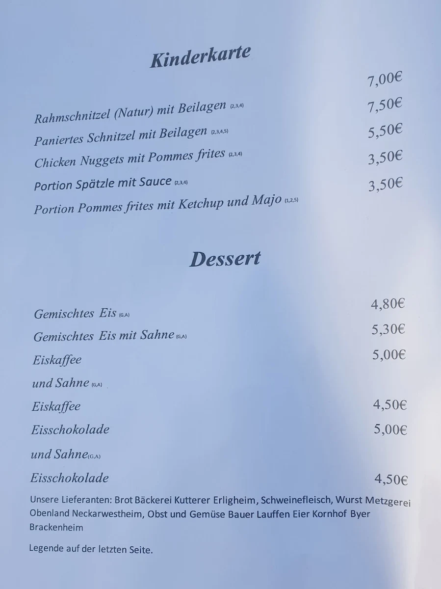 Speisekarte photo 3