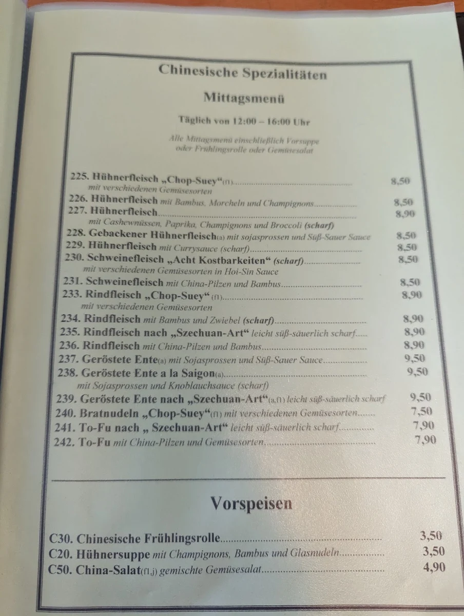 Speisekarte photo 2