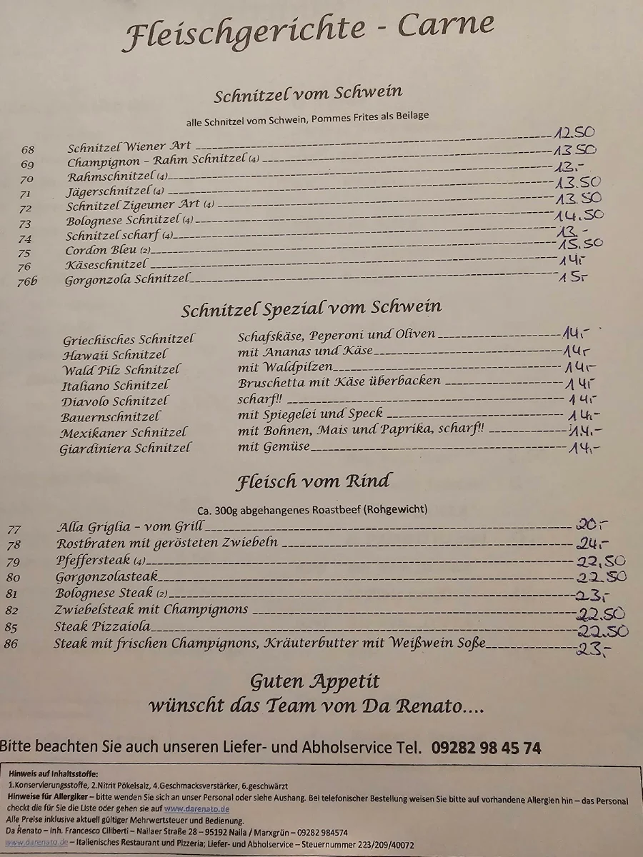 Speisekarte photo 5
