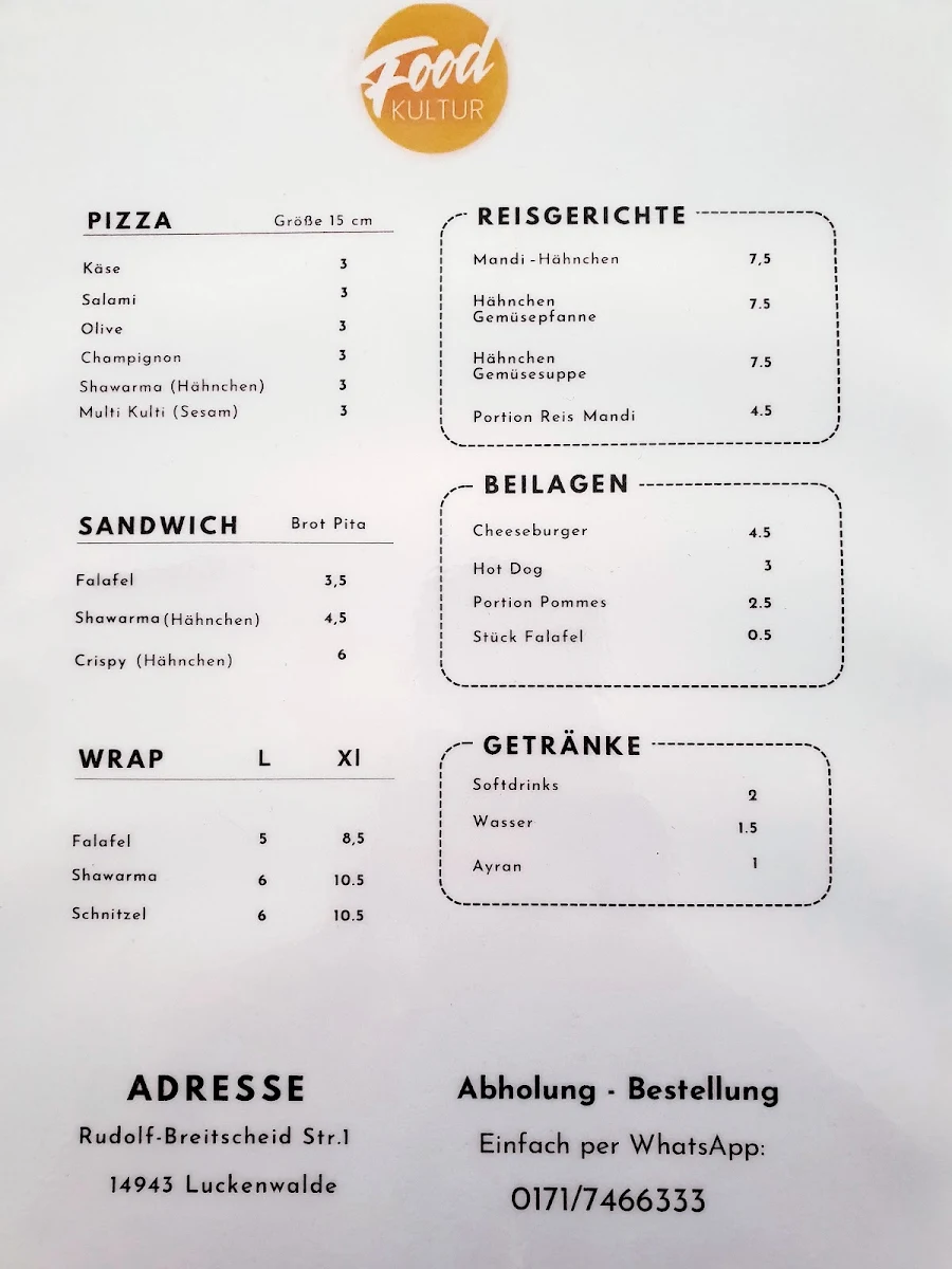 Speisekarte photo 3
