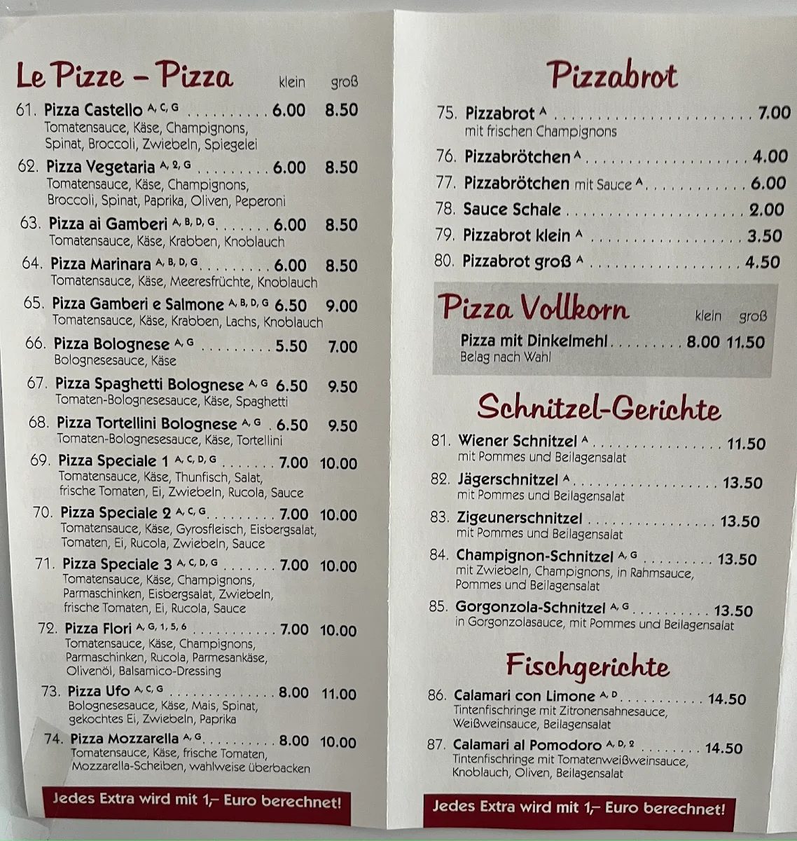 Speisekarte photo 4