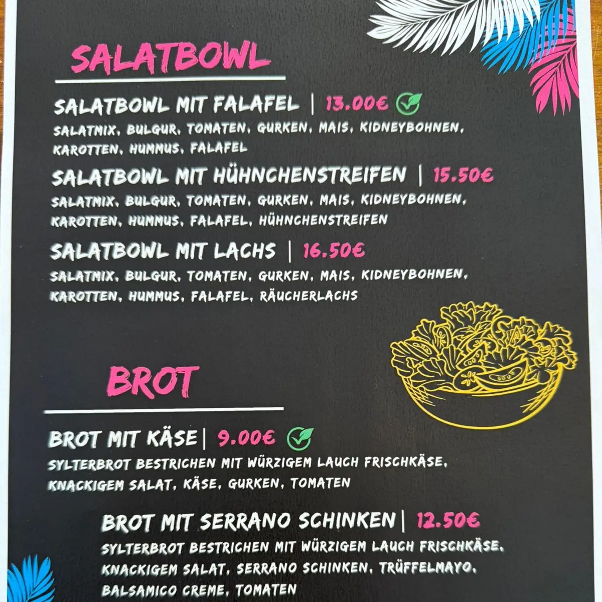 Speisekarte photo 2