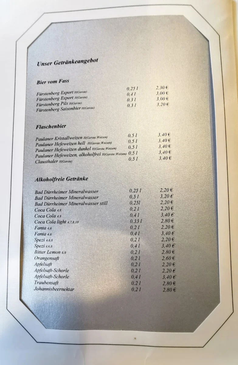 Speisekarte photo 4