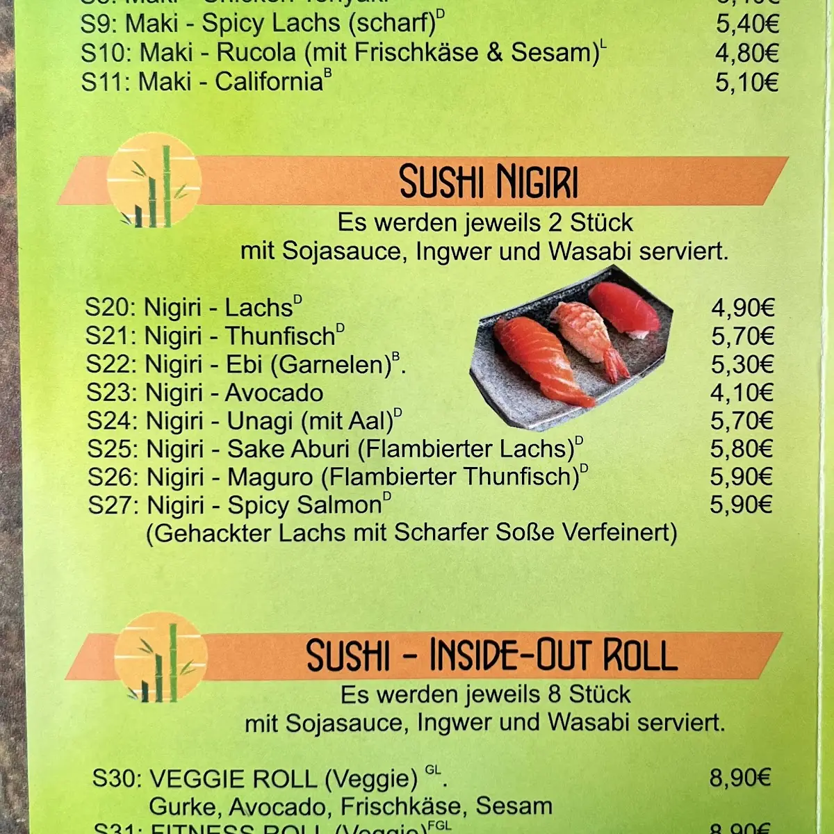 Speisekarte photo 9